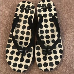 Coach Wedge Flip Flops
